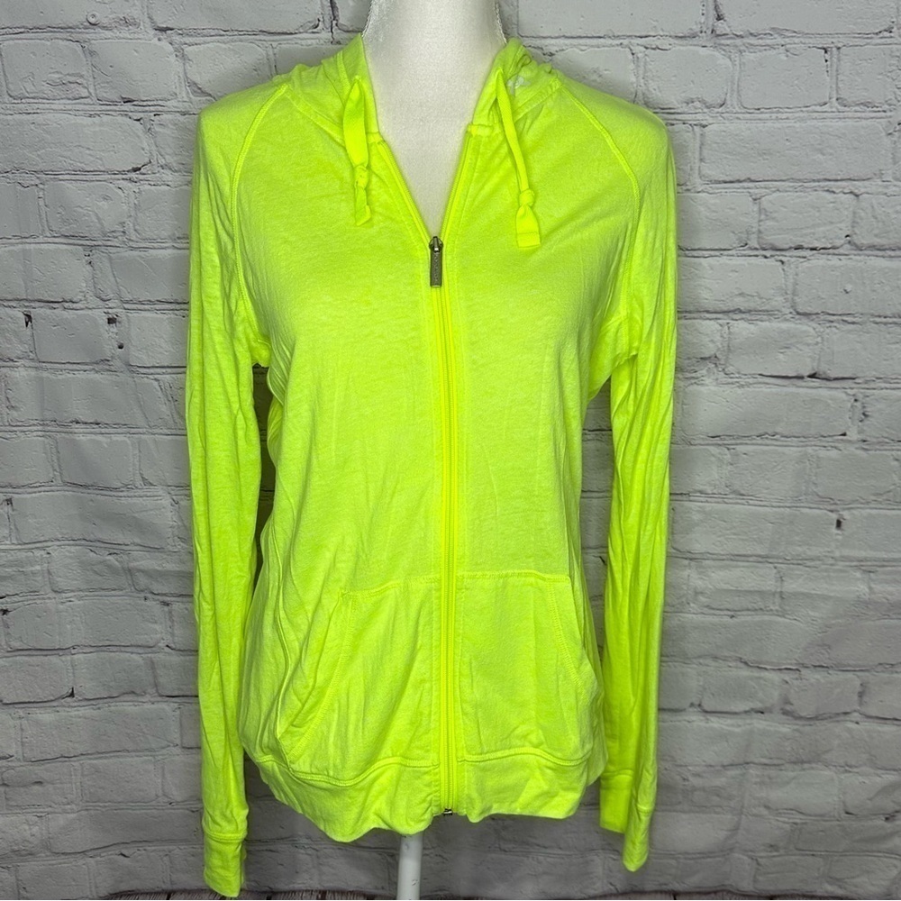 Under Armour neon yellow zipper jacket